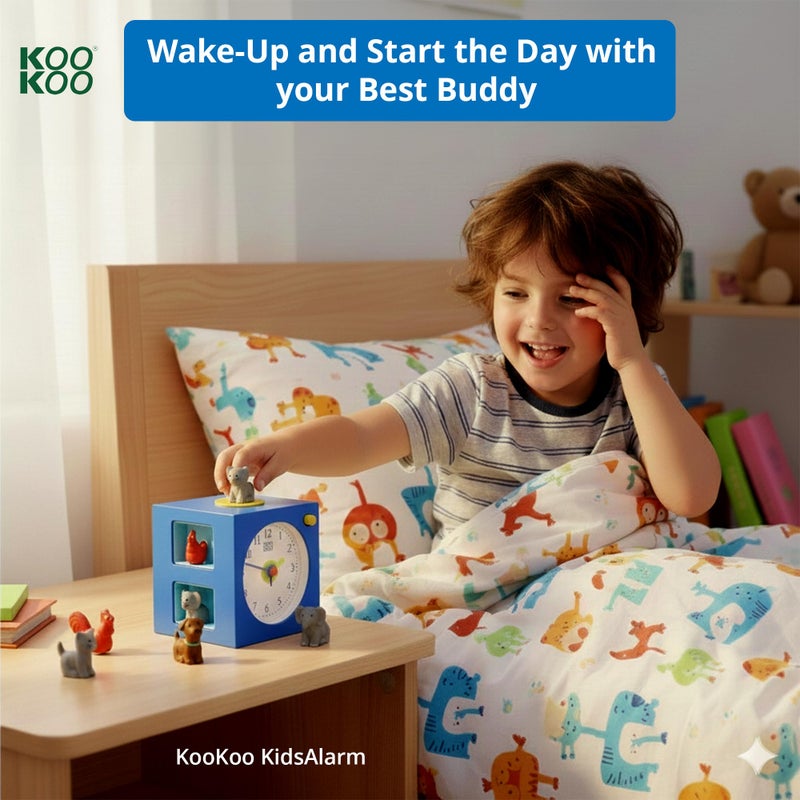 KOOKOO KidsAlarm Blue, with 5 Different Farm Animals and Their Wake-up Calls (Natural Field Recordings) - Image 5
